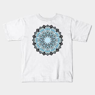 Baby Blue Mandala Kids T-Shirt
